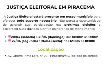 Justiça eleitoral em piracema